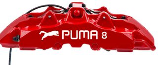 PUMA 8 RED RACING 8 PISTON CALIPERS FOR DISKS 370mm-410mm ΔΑΓΚΑΝΕΣ 8 ΠΙΣΤΟΝΕΣ