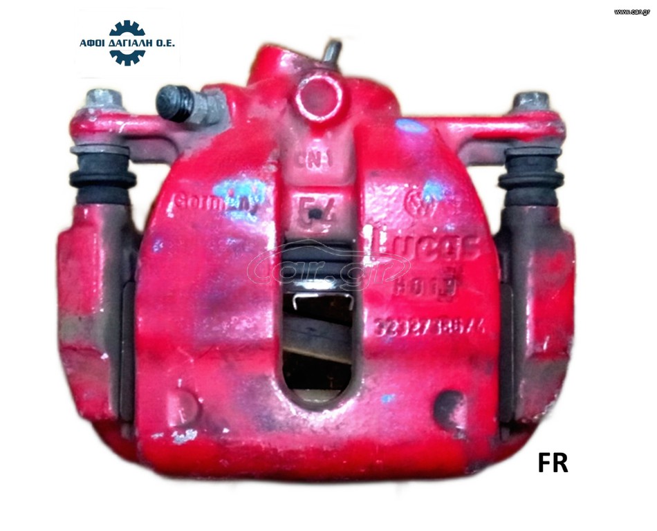 VW POLO/9N, SKODA FABIA/6Y (2005-2010), Εμπρός δεξιά (R) δαγκάνα, με κωδικό 6Q0615124A, 6Q0615126A