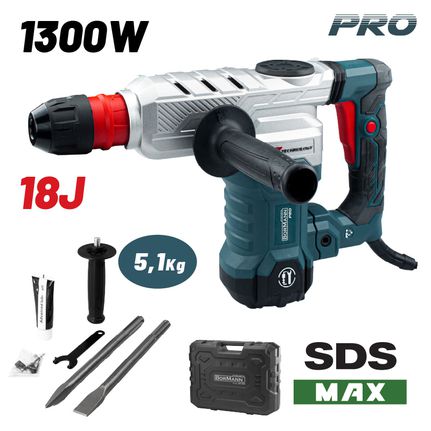 BORMANN Pro BPH6500 Κατεδαφιστικό Πιστολέτο SDS-MAX 1300W 18J ( 023197 )