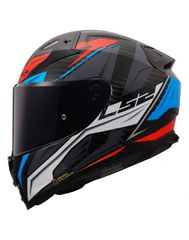 LS2 FF811 Vector II Carbon Savage White/Blue/Red