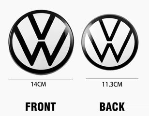ΣΗΜΑΤΑ Car Emblem Covers Volkswagen white-thumb-3