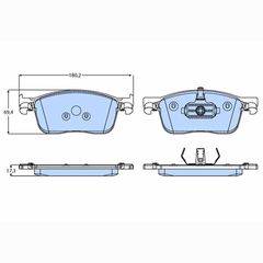 Δισκόφρενα ZTEC+ για Citroen,Fiat,Opel,Peugeot,Toyota