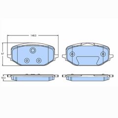 Δισκόφρενα  ZTEC+ για Citroen,Ds,Fiat,Opel,Peugeot,Toyota