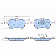 Δισκόφρενα ZTEC+ για Citroen,Opel,Peugeot,Toyota