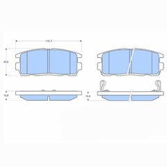 Δισκόφρενα  ZTEC+ για Chevrolet,Opel