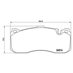 Σετ τακάκια, Δισκόφρενα Brembo P 06 041