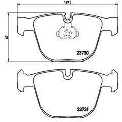 Σετ τακάκια, Δισκόφρενα Brembo P 06 026