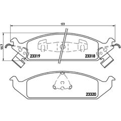 Σετ τακάκια, Δισκόφρενα Brembo P 11 011