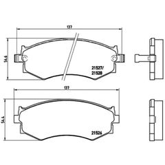 Σετ τακάκια, Δισκόφρενα Brembo P 30 002