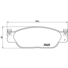 Σετ τακάκια, Δισκόφρενα Brembo P 36 012