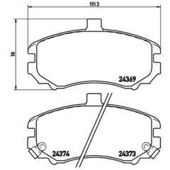 Σετ τακάκια, Δισκόφρενα Brembo P 30 029