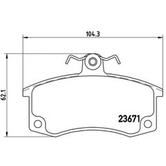 Σετ τακάκια, Δισκόφρενα Brembo P 41 004