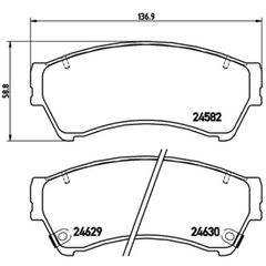 Σετ τακάκια, Δισκόφρενα Brembo P 49 039