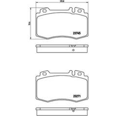 Σετ τακάκια, Δισκόφρενα Brembo P 50 053
