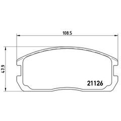 Σετ τακάκια, Δισκόφρενα Brembo P 54 009