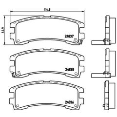 Σετ τακάκια, Δισκόφρενα Brembo P 56 017
