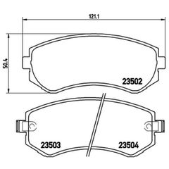 Σετ τακάκια, Δισκόφρενα Brembo P 56 039