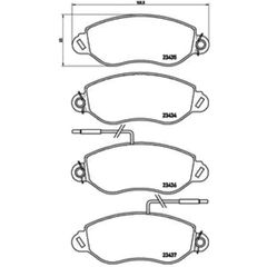 Σετ τακάκια, Δισκόφρενα Brembo P 56 042