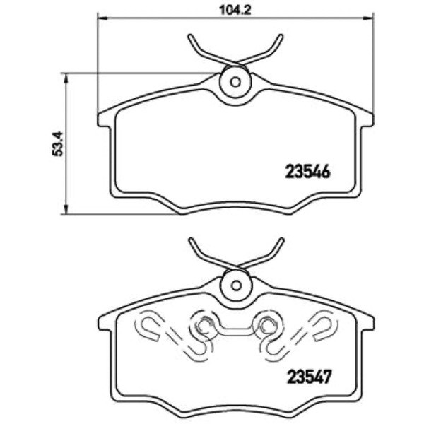 Σετ τακάκια, Δισκόφρενα Brembo P 59 034