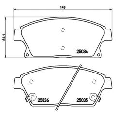 Σετ τακάκια, Δισκόφρενα Brembo P 59 077