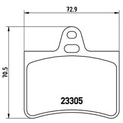 Σετ τακάκια, Δισκόφρενα Brembo P 61 073