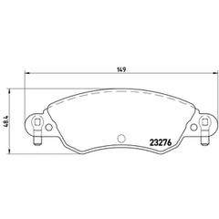 Σετ τακάκια, Δισκόφρενα Brembo P 61 070