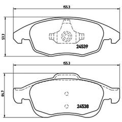 Σετ τακάκια, Δισκόφρενα Brembo P 61 083