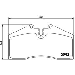 Σετ τακάκια, Δισκόφρενα Brembo P 65 005