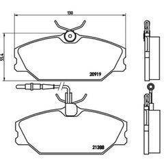 Σετ τακάκια, Δισκόφρενα Brembo P 68 014