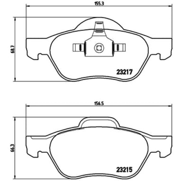 Σετ τακάκια, Δισκόφρενα Brembo P 68 048