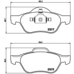 Σετ τακάκια, Δισκόφρενα Brembo P 68 048