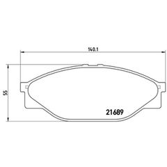 Σετ τακάκια, Δισκόφρενα Brembo P 83 023
