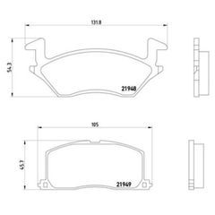 Σετ τακάκια, Δισκόφρενα Brembo P 83 022