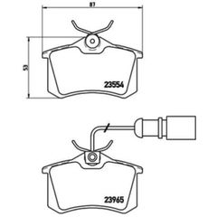 Σετ τακάκια, Δισκόφρενα Brembo P 85 058
