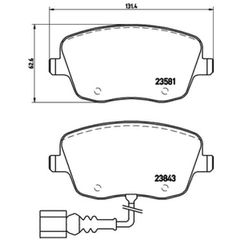 Σετ τακάκια, Δισκόφρενα Brembo P 85 077