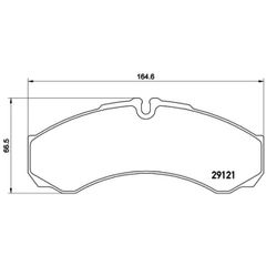 Σετ τακάκια, Δισκόφρενα Brembo P A6 021