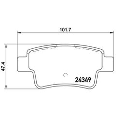 Σετ τακάκια, Δισκόφρενα Brembo P 59 057