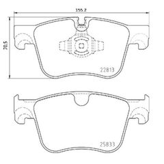Σετ τακάκια, Δισκόφρενα Brembo P 61 135