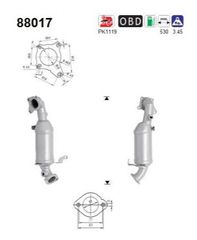 ΚΑΤΑΛΥΤΗΣ VW GOLF VI / BEETLE / CADDY / GOLF PLUS / JETTA / TOURAN  1.2 TSI 2009-2016            KARALOIZOS exhaust