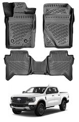 ΕΤΟΙΜΟΠΑΡΑΔΟΤΟ ΣΕΤ 4Χ ΠΑΤΑΚΙΑ ''ΣΚΑΦΑΚΙΑ 3D'' ΑΠΟ ΠΟΙΟΤΗKO ΘΕΡΜΟΠΛΑΣΤΙΚΟ ΚΑΟΥΤΣΟΥΚ ΓΙΑ FORD RANGER T9 (2023+)