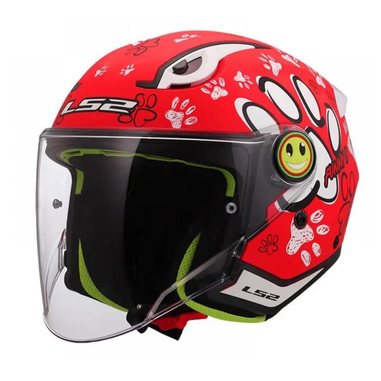 OF622.22 LS2 KID FUNNY II PAWS RED