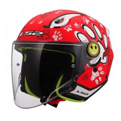 OF622.22 LS2 KID FUNNY II PAWS RED