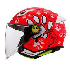 OF622.22 LS2 KID FUNNY II PAWS RED-thumb-1