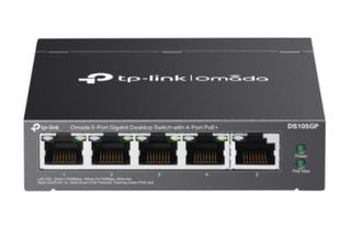 TP-LINK Omada DS105GP Unmanaged L2 PoE+ Switch με 4 Θύρες Gigabit (1Gbps) Ethernet και 4 SFP Θύρες
