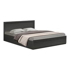 Κρεβάτι Olympus pakoworld με συρτάρι σε wenge απόχρωση 150x200εκ