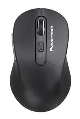 POWERTECH ασύρματο ποντίκι PT-1466, USB δέκτης, έως 1600DPI, μαύρο