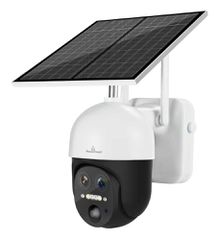 POWERTECH smart ηλιακή κάμερα PT-1497, dual lens, 3MP, 4G, PTZ, SD, IP65