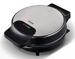 BRUNO BRN-0253 Βαφλιέρα 1000W, στρόγγυλη 19εκ., βαθιά, inox-μαύρη
