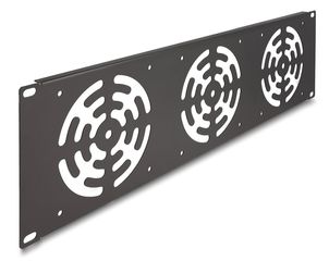 DELOCK κάλυμμα για 3x 120mm ανεμιστήρες 66747 για rack 19"/3U, μεταλλικό, μαύρο