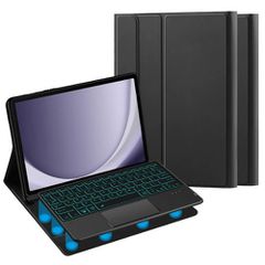 Θήκη Πληκτρολογίου/ Υποδοχή Γραφίδας & Keyboard QWERTY with Backlight & TouchPad Samsung Galaxy Tab A9+ Plus 11.0 X210 / X215 / X216 Black